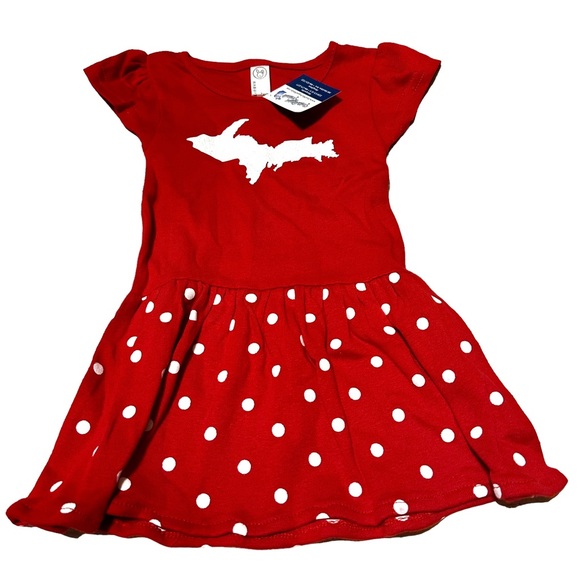 Rabbit Skins | Dresses | Michigan Upper Peninsula Up 2 Months Red Dress ...